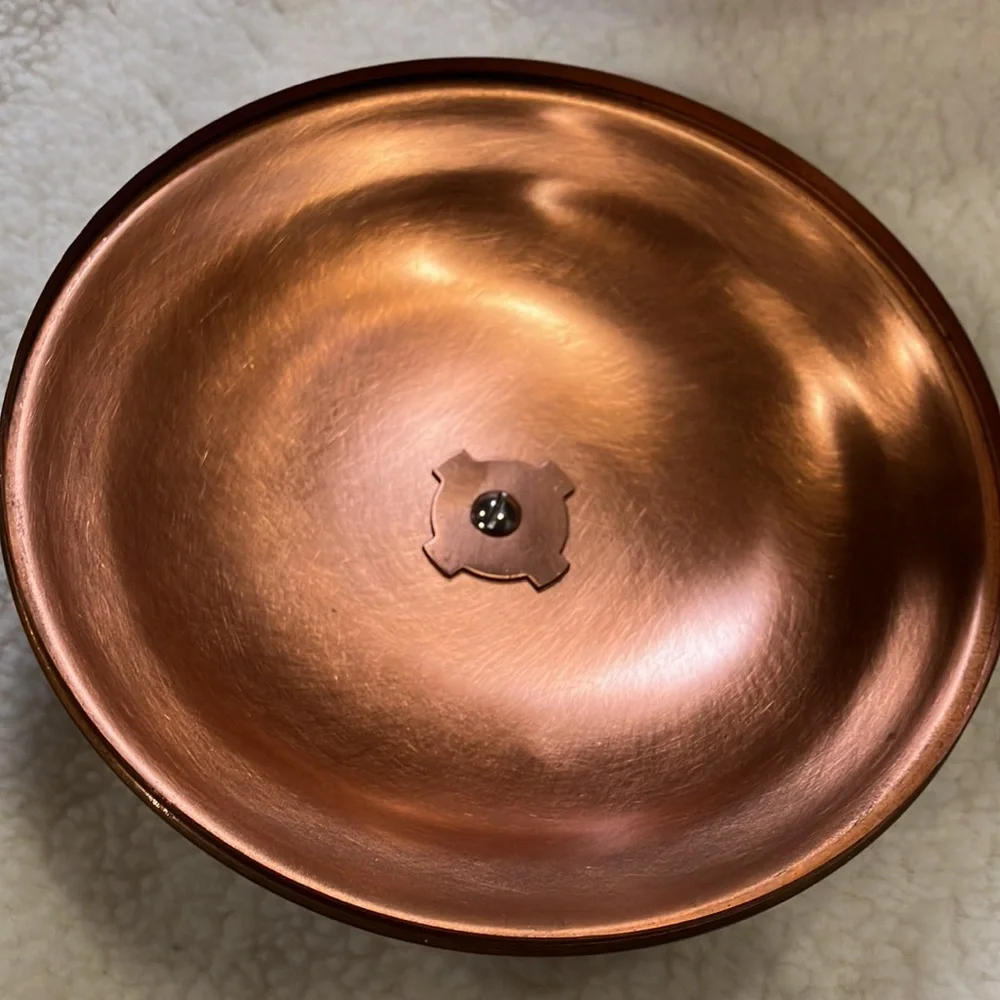 Vintage Ice bucket Lion Copper Color MCM mid century Coppercraft Guild 3Pc Set